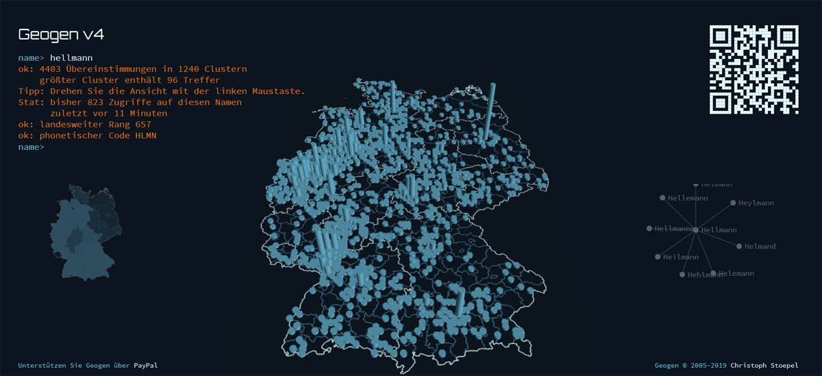 Namensverbreitungskarte