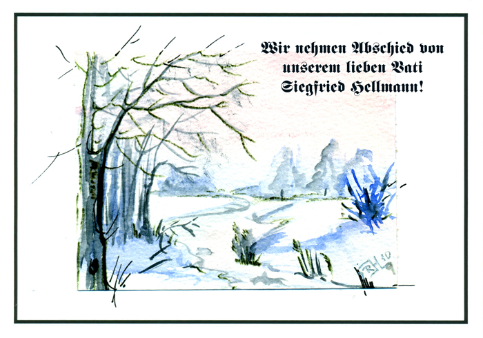 Trauerkarte Trauerkarte